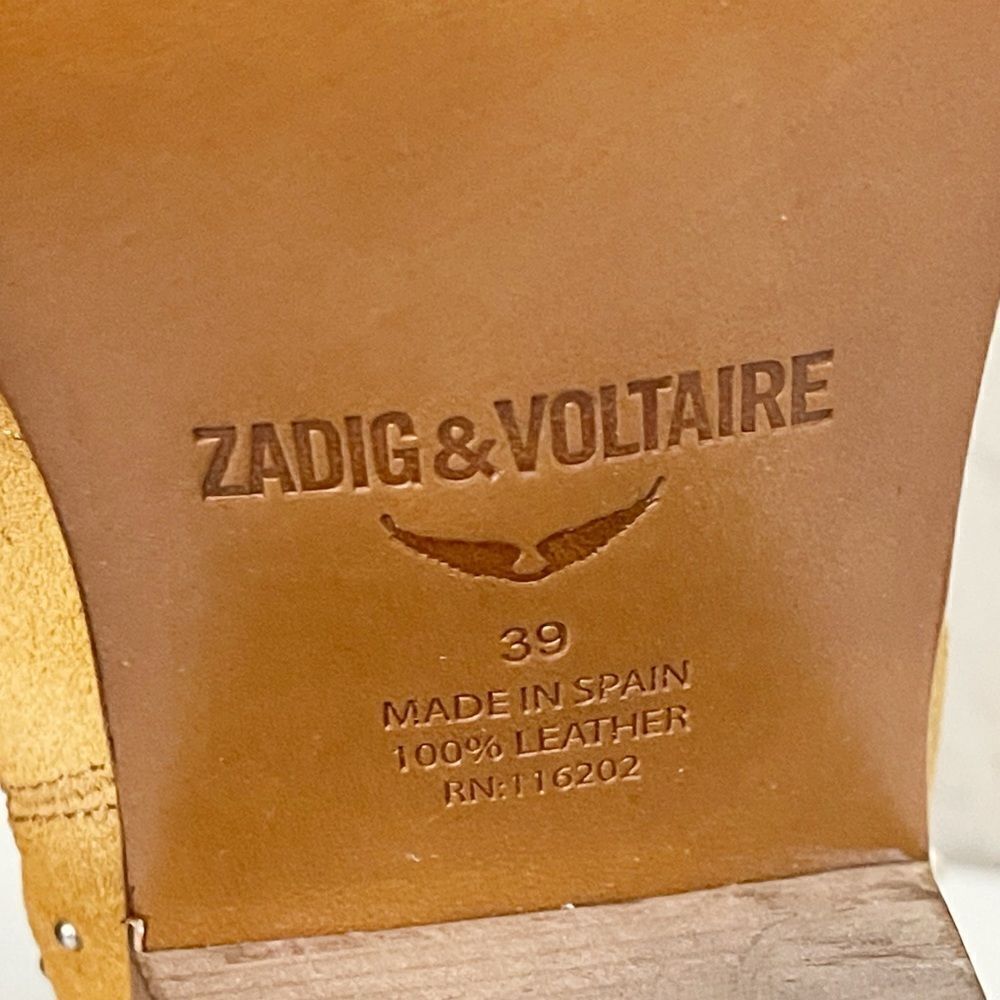 Zadig & Voltaire pointed toe boot Tyler Cecilia Dream Studded Suede. 39/8 New - Picture 15 of 16